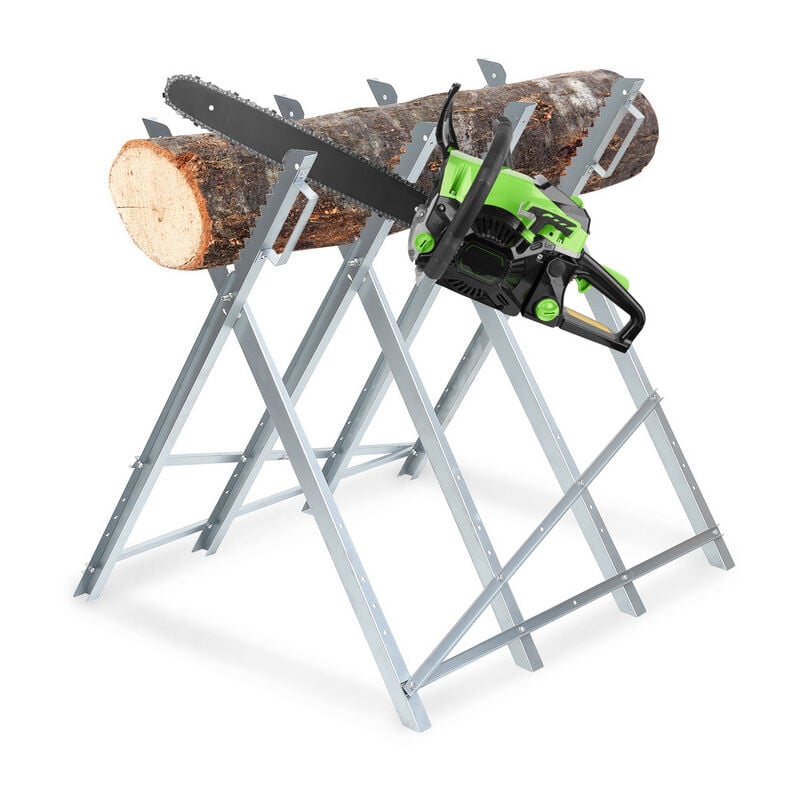 Hengda - Chevalet de sciage Scie pliante cheval bûche coupe stand bois de soutien banc 150kg pour tronçonneuses ou scies à main