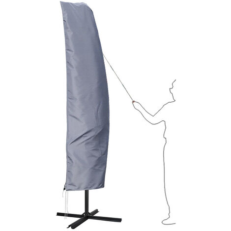 Hengda Housse de parasol résistant aux UV hydrofuge protection UV housse de protection jardin