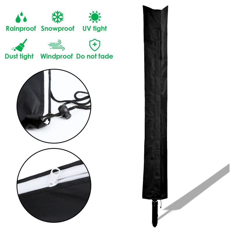 Einfeben - Housse de protection pour sèche-linge rotatif 210D 168x28cm Séchoir parapluie Housse de protection de rechange