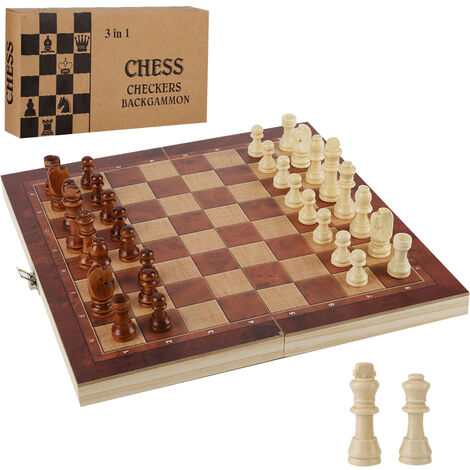 Jeu d'échecs, Echec Magnetique Pliable Echiquier, Mini échecs Portable  Voyage Plateau pour Garçon Fille Enfant Adulte (Noir Blanc)