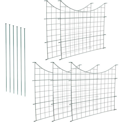 HENGDA Juego de vallas para estanques. valla para estanques. valla de malla de alambre para jardín. recinto para mascotas. arco inferior