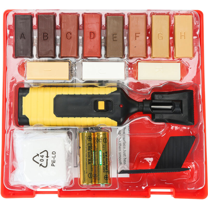 Hengda - kit réparation carrelage. kit reparation parquet stratifié de 17 pièces pour surfaces stratifiées et en bois toutes sortes. plans de travail