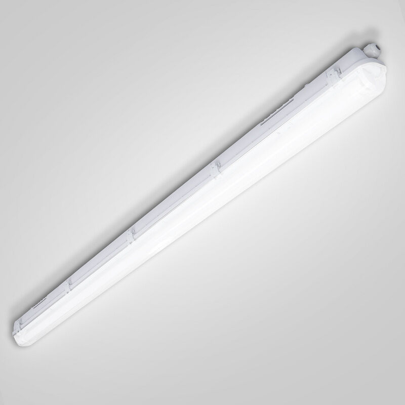 Image of Lampada led per ambienti umidi Lampada per lavabo da esterno Warehouse Cellar Lampada tubolare 150cm Bianco freddo 1X - Bianco - Hengda