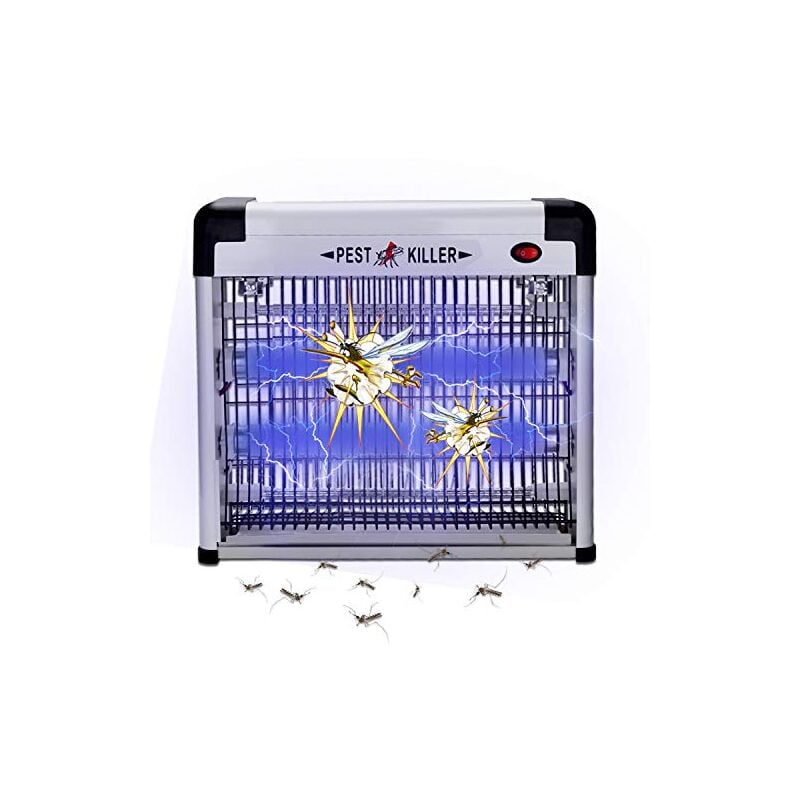 Lampe Anti-moustiques lampe moustique Tueur d'insectes électrique 12W led piège à insectes lumière uv tueur de moustiques - argent - Hengda