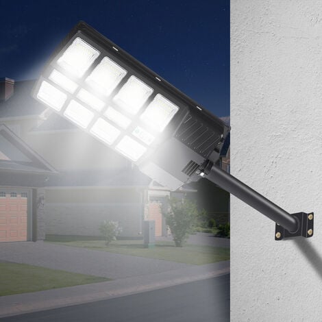 SWANEW Hengda Lampione stradale a luce solare a LED 300W Lampada da esterno a parete con sensore di movimento IP65 Energy Lamp