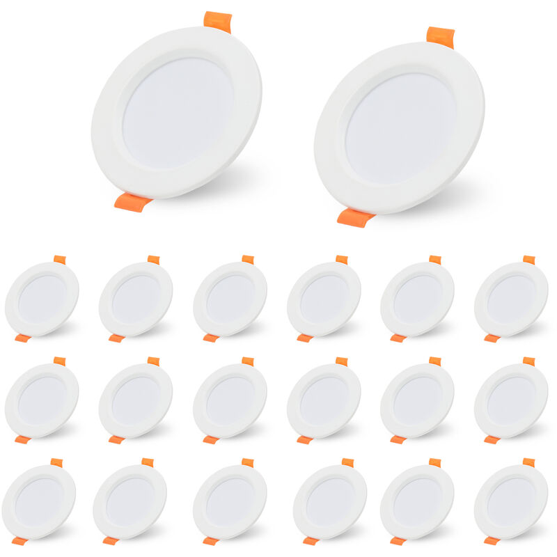 Hengda - Lot de 20 Spot led encastrable pour plafond 5W spots de plafond.spots encastrables led spots encastrables -Blanc froid 6000K