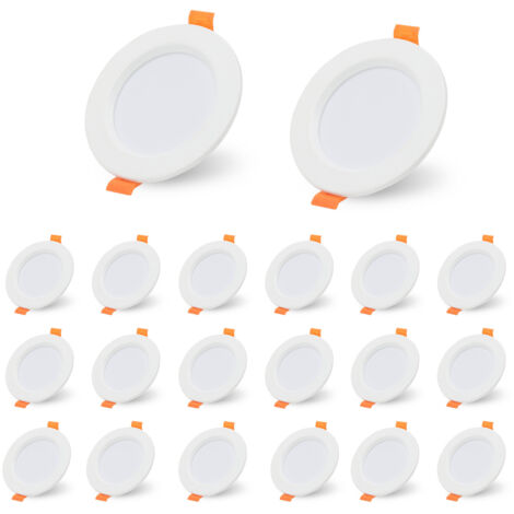 Lot De 2 Spots LED Encastrables En Cuivre - 5W/7W/9W/12W - Pour Salle De Bain, Cuisine - Lumière Chaude 9W - Installation Facile