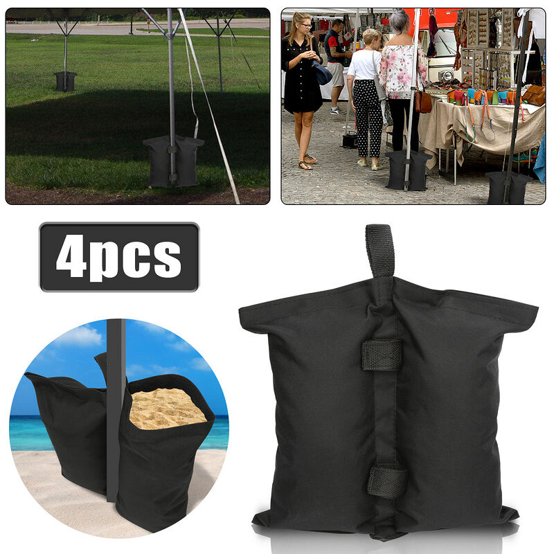 Lot de 4 sacs de lestage pour pavillon à remplir avec du sable camping et tente de plage - Hengda