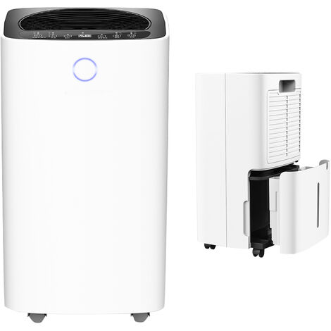 Hengda Luftentfeuchter bis zu 16L/Tag Bautrockner Entfeuchter Timer leiser Raumentfeuchter für Schlafzimmer Garage Buero Bad