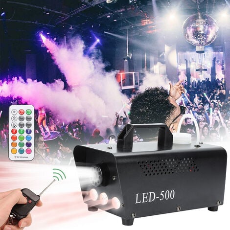 Hengda Machine à fumée DJ Scène Fogger RGB Mariage Machine à fumée au sol Effets scéniques LED