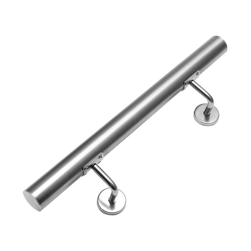 Hengda - Main courante en acier inoxydable Rampe d'escalier Support mural Dispositif de fixation Escaliers Acier affiné 180cm