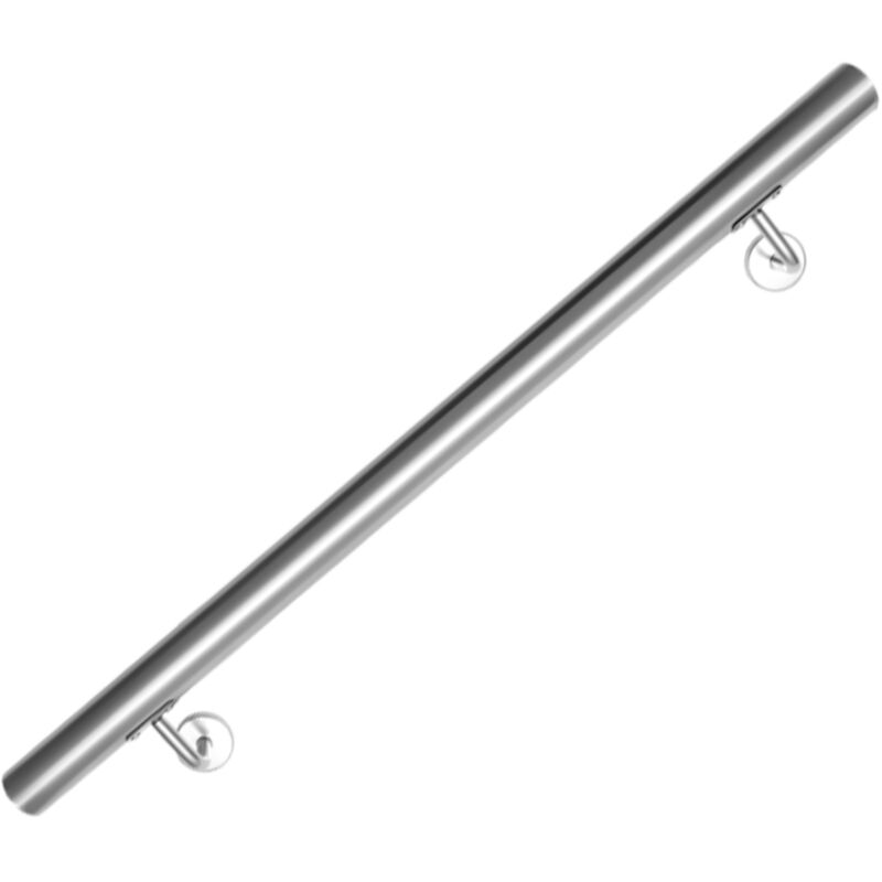 Hengda - Main courante en acier inoxydable V2A Rampe d'escalier Support mural - au choix 80 cm