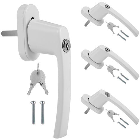 Abus Fos550 Al0125 Spranga con Blocco, Serratura a Spinta con Cilindro per  Finestre, Chiave Maestra, Livello di Sicurezza: 10, 31793, Bianco :  : Fai da te