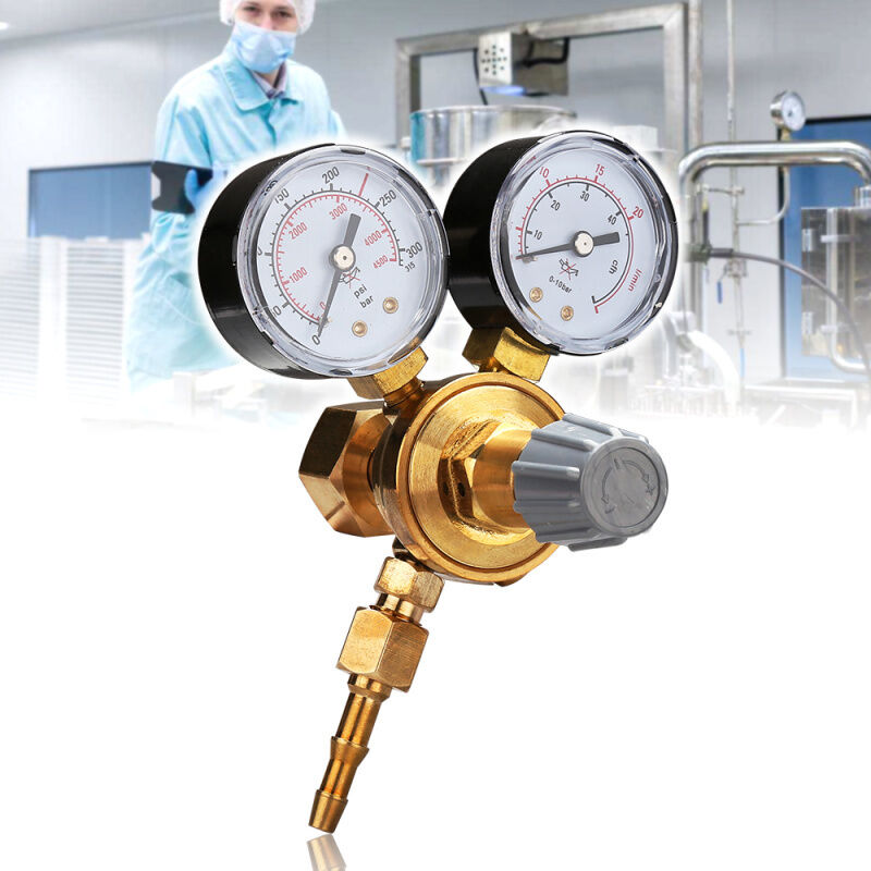 Swanew mini Débilitre Détendeur à deux manomètres pour gaz Argon et Argon +CO²