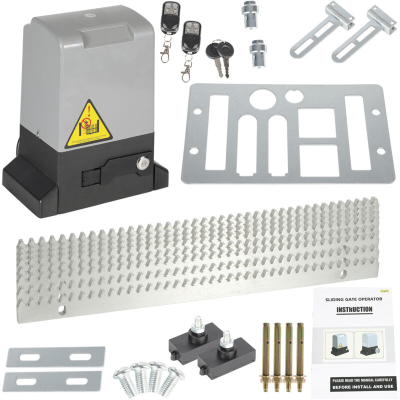 Motorisation Portail 750W Coulissant Electrique Automatique 220V Moteur Poids 1600kg Portail Coulissant Longueur 12m Maxi par vantail Vitesse 39