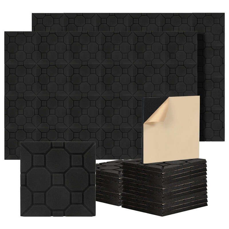 Mousse acoustique Mousse Acoustique pour Podcasting, Studios d'enregistrement, Bureaux 48X 30x30x2.5cm Quadrat - Hengda