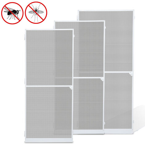 Hengda Moustiquaire Porte moustiquaire à cadre aluminium moustiquaire à gaze protection UV imperméable