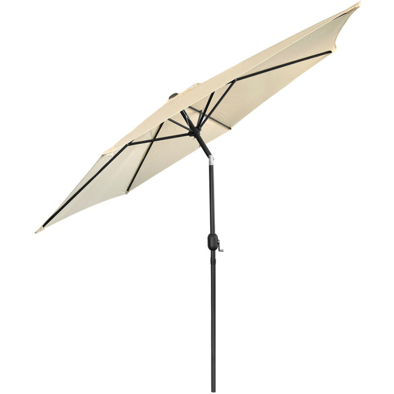 Hengda Parasol de jardin - Parasol - Résistantes à Intempéries - Ø 270 cm - Beige Parapluie hawaïen Parapluie d'extérieur - beige