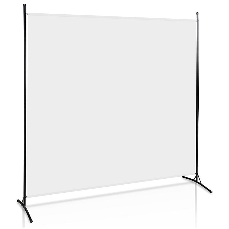 Paravent 1 pièce Séparation de pièce Espagnol Beige pliable Paroi de séparation Balcon Moderne - Hengda