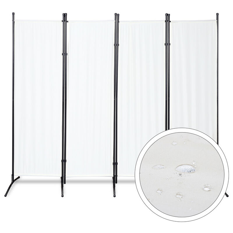 Paravent Paravents Balcon Séparation de pièce plusieurs choix Cloison Outdoor Paroi pare-vue 4 pièces Beige - Hengda