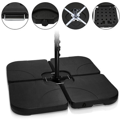 Hengda Pied de parasol parasol porte-parapluie parasol de jardin remplissable 100kg