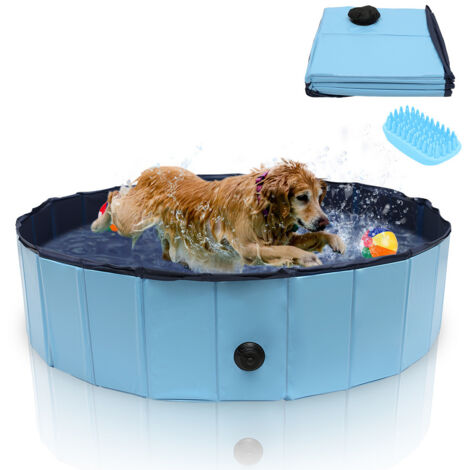 Hengda Piscina per cani La sostituzione della piscina per animali GUI GUAGGIO PVC+MDF BAGNO PILEDABILE Piegabile 120x30 cm