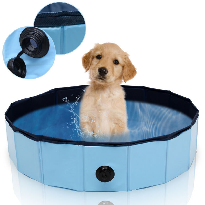 Hengda - einfeben Piscine pour chien Piscine Doggy Baby Jouet professionnel pliable 8020CM