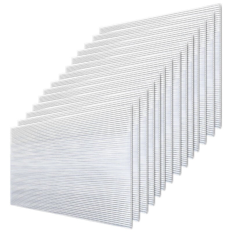 Plaque de polycarbonate creux 10.25 m² 14 unités Plaques à double paroi 4mm d'épaisseur Serre abri - Hengda