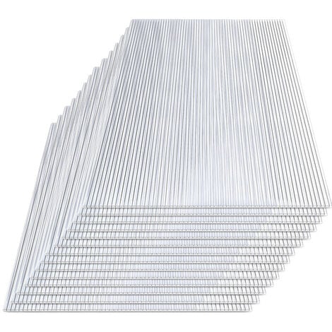 Hengda Plaque de polycarbonate Plaques à double paroi pour serre 14x Plaques en polycarbone 14x