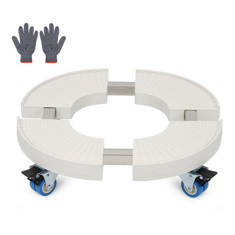 Plateau roulant extérieur rouleau pour plantes et intérieur Taille Support pour pot de fleurs avec roues rotatives à 360°