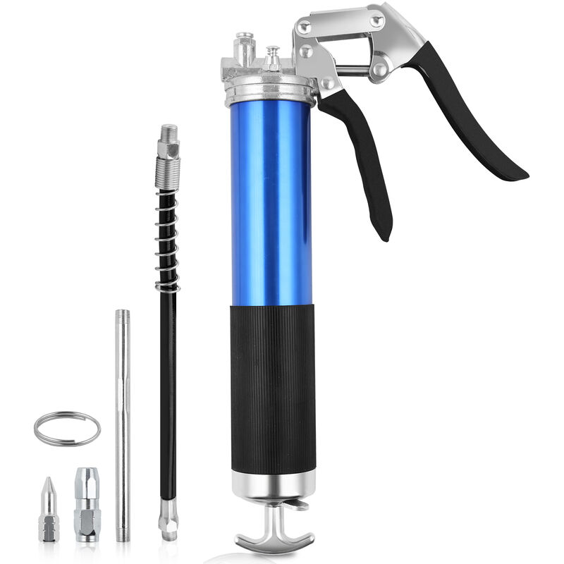 Hengda - Pompe graisse Manuelle Cartouches.Pompe à graisse à cartouche tube d'injection et embout inclus Pompe à graisse d'atelier avec levier 8000psi