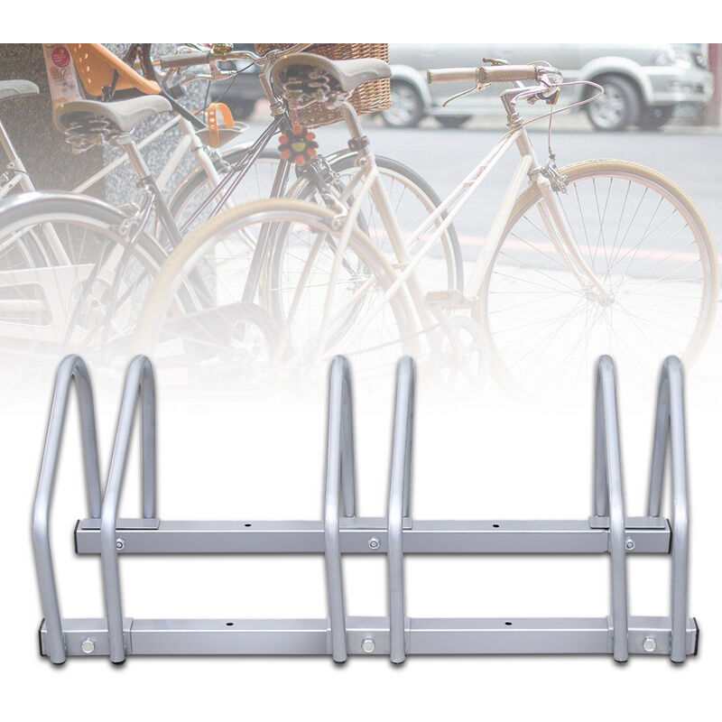 Image of Hengda - Supporto per biciclette per parcheggio per biciclette supporto per pavimento supporto per biciclette per 3 ruote