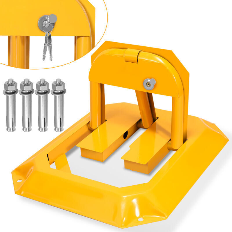 Barrière de parking Pliable Sécurité de parking Barrière de parking Douille de sol Voiture à bétonner - Hengda