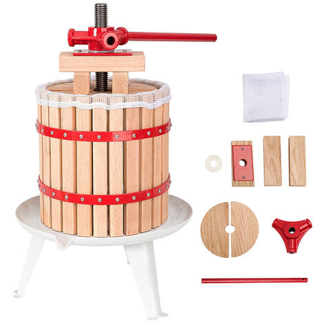 Hengda Pressoir à Fruit 18L Fruit jus Manuel Presse à vin Presse-Agrumes Baies mécanique Presse