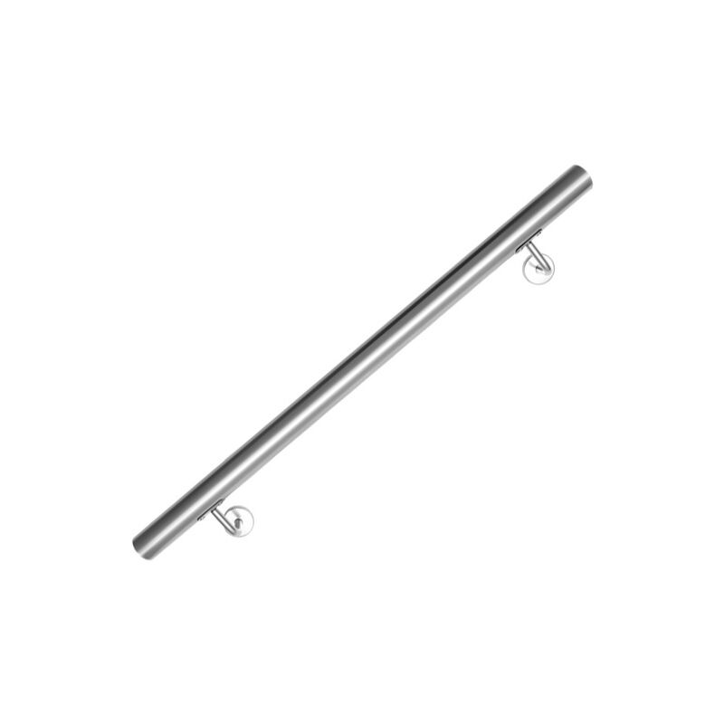 Rampe Escalier Rampe d'escalier 2 Supports Muraux , Main courante acier 304 inoxydable, intérieur&extérieur, 80cm - Hengda