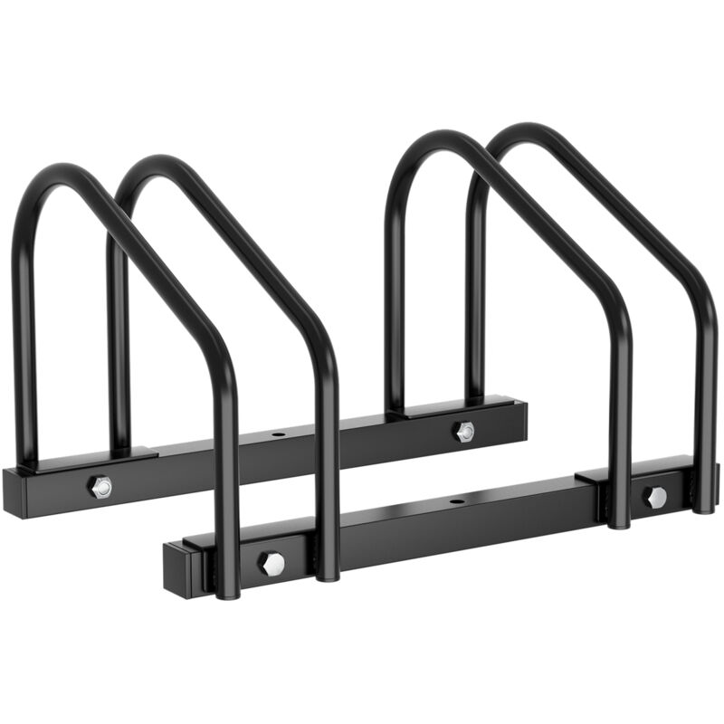 Hengda Râtelier vélos pour 2 vélos, 41x32x26cm, Support à vélo en acier galvanisé, peut être fixé au sol/au mur, pour largeurs de pneus de 3,5 à 5,5