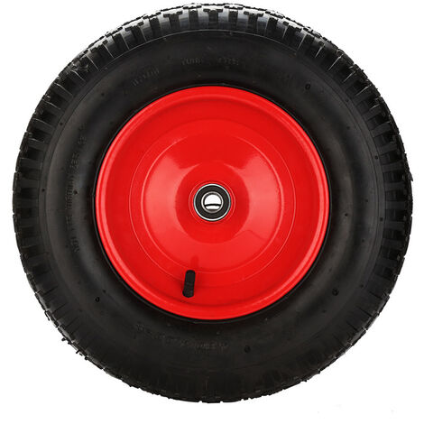 Hengda Roue de secours, roue de brouette, roue de brouette, pneumatique 4.80 / 4.00-8 390 mm
