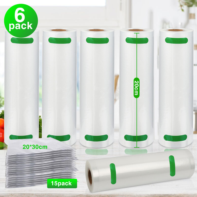 Hengda - Sacs sous Vide Alimentaire. Sacs sous Vide 20 x 600 cm Approuvé par la fda sans bpa. pour Appareil de Mise sous Vide. Cuisiner au