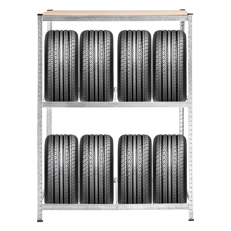 Image of Einfeben - Randaco Scaffali in Metallo da Garage Portapneumatici 180x120x40cm Scaffali per Carichi Pesanti 3 Ripiani 795KG Totale