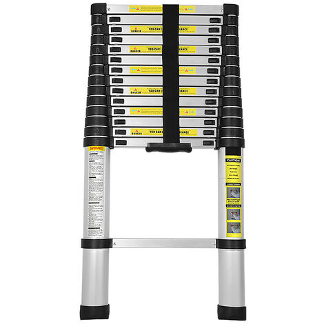 Scaletta In Alluminio Relaxdays 4 Gradini – Con Barra Di Sicurezza, Portata 150 Kg, Pieghevole, 137x43x75 Cm