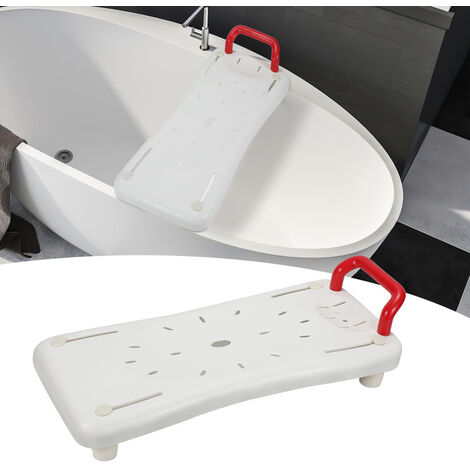 Izrielar Sedile per vasca da bagno per anziani, vasca da bagno da seduta,  seduta per vasca da bagno con maniglia, seduta per vasca da bagno in  plastica, sedia per bagno anziani, bianco