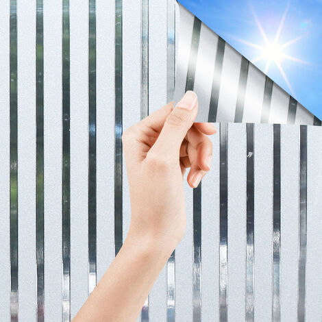 Schwarz 60cm x 400 cm Sonnenschutzfolie selbstklebend, Spiegelfolie für  Fenster, Folie für Sonnenschutzfenster außen und innen, Sonnenschutzfolie  für Schlafzimmer UV-Schutz