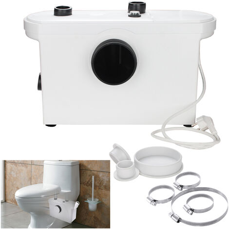 Planus - Sanibasic Trituratore WC 230 V Bianco Cassetta Trituratrice Con  Attacchi E Tappi Di Chiusura