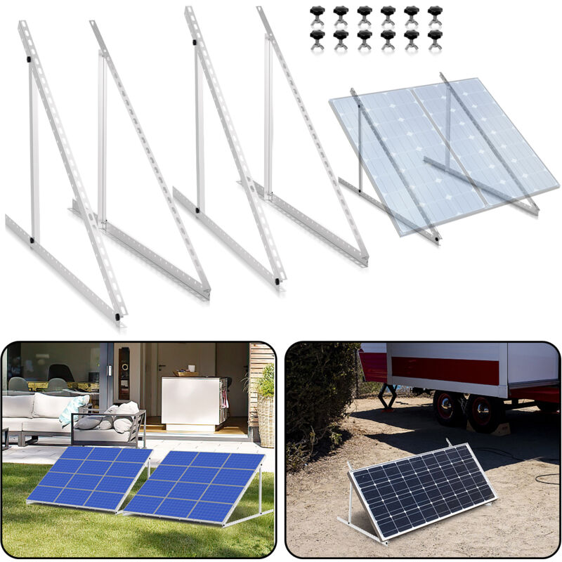Support de Module Solaire en Alliage d'aluminium. 41 Pouces. avec Angle d'inclinaison Réglable (104cm) - Hengda