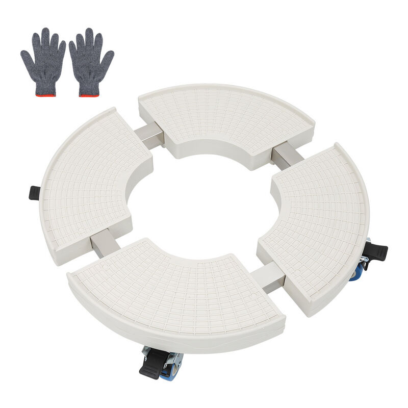 Hengda Support à roulettes Ensoleillé Porte Plante a roulettes. Support Plante 38-52cm Réglable pour Pot de Fleur Pied de Parasol - Plateau Roulant