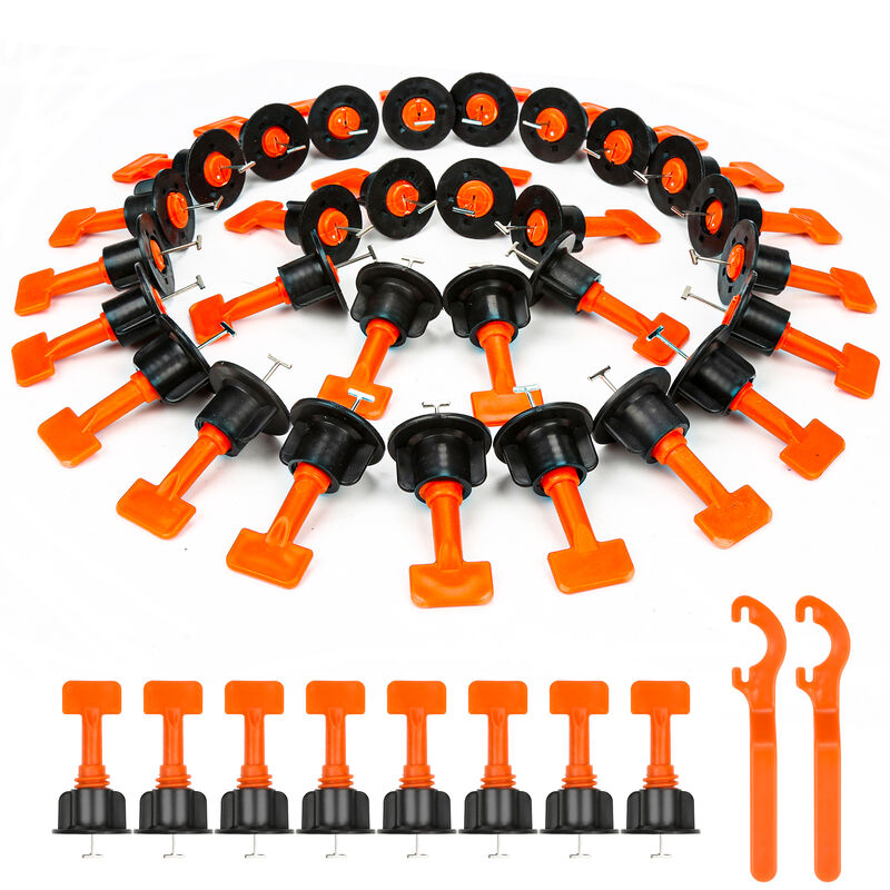 Système de Nivellement de Carrelage 220x Kit de Nivellement de Carrelage. Niveleurs de Carreaux Réutilisables Système de pour Outils Construction