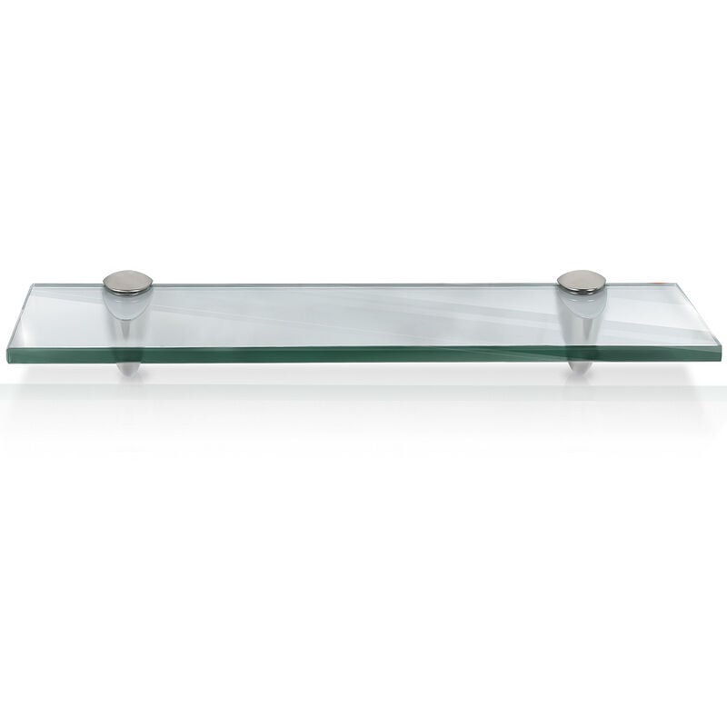 tagère murale en verre.tablette en verre de salle de bain 50x10x0.8 cm transparent - transparent - hengda