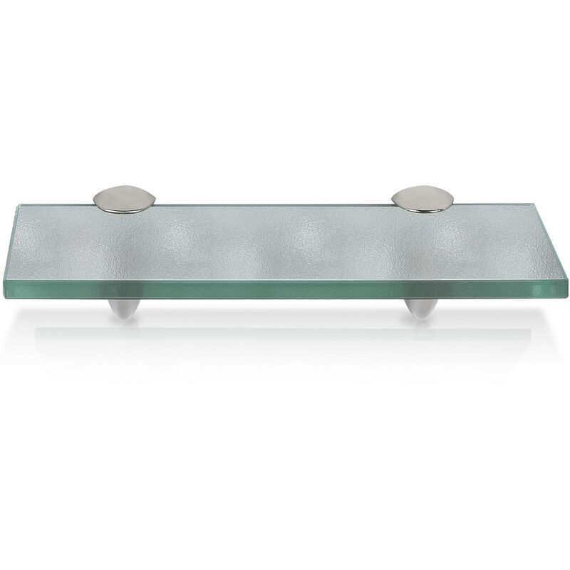 Tagère murale en verreTablette en verre de salle de bain 20x10x0.8 cm Givré - Hengda
