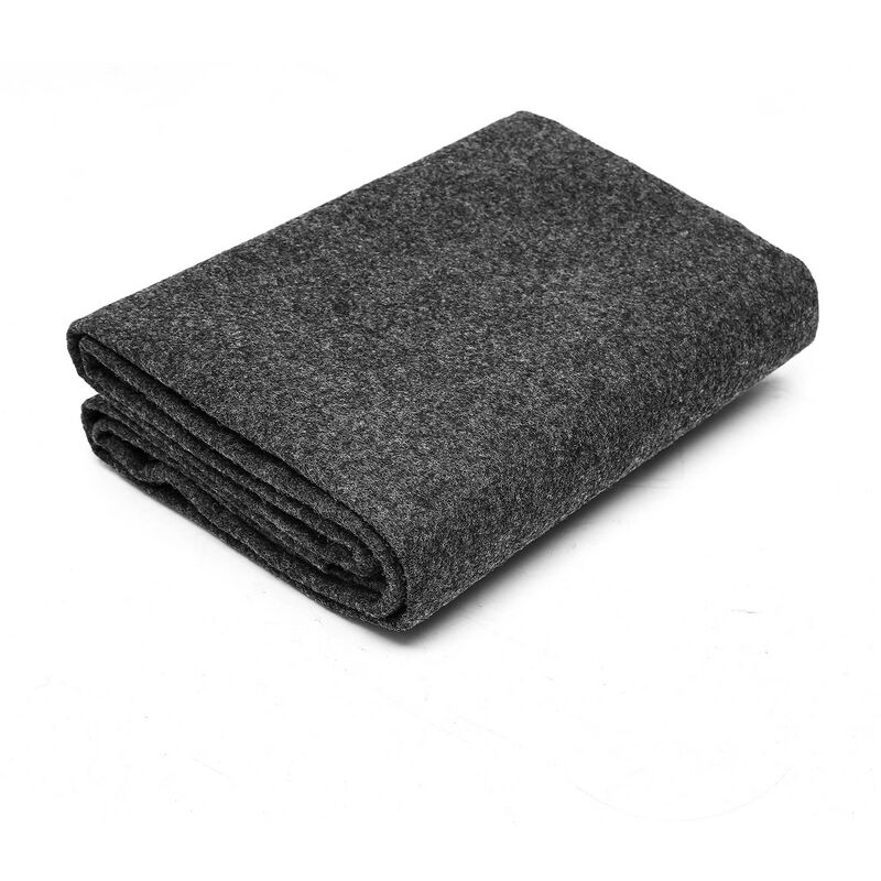 Hengda - Tapis de barbecue Tapis de protection pour barbecue en extérieur. paillasson. tapis de sol. tapis de barbecue. tapis ignifuge gris 90x120 cm