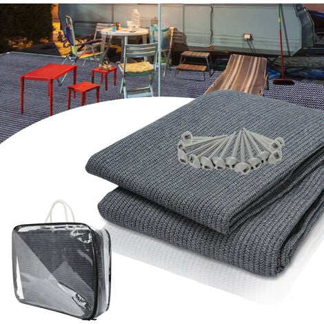Hengda Auvent tapis étanche camping tapis tente sol extérieur tente bâche  pique-nique couverture caravane 250x250CM